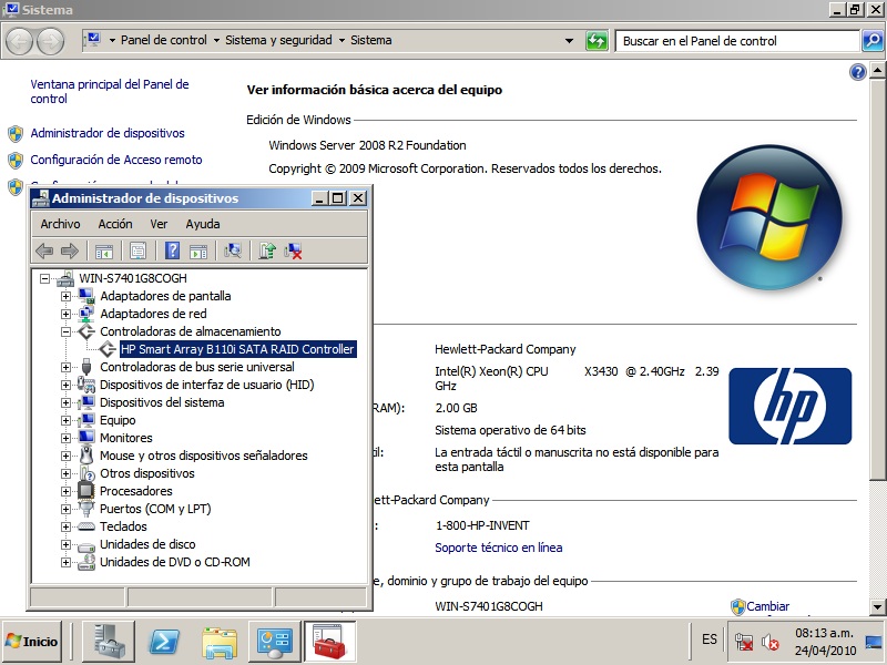 Ml110 G6 Easy Setup Cd Has Not Windows Server 08 Hewlett Packard Enterprise Community