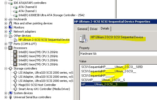 Solved: Driver for HP Ultrium 2-SCSI SCSI Sequential Devic... - Hewlett  Packard Enterprise Community