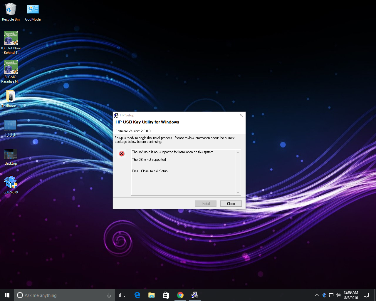 Solved: HPE USB Key Utility not work on Windows 10 - Hewlett Packard  Enterprise Community