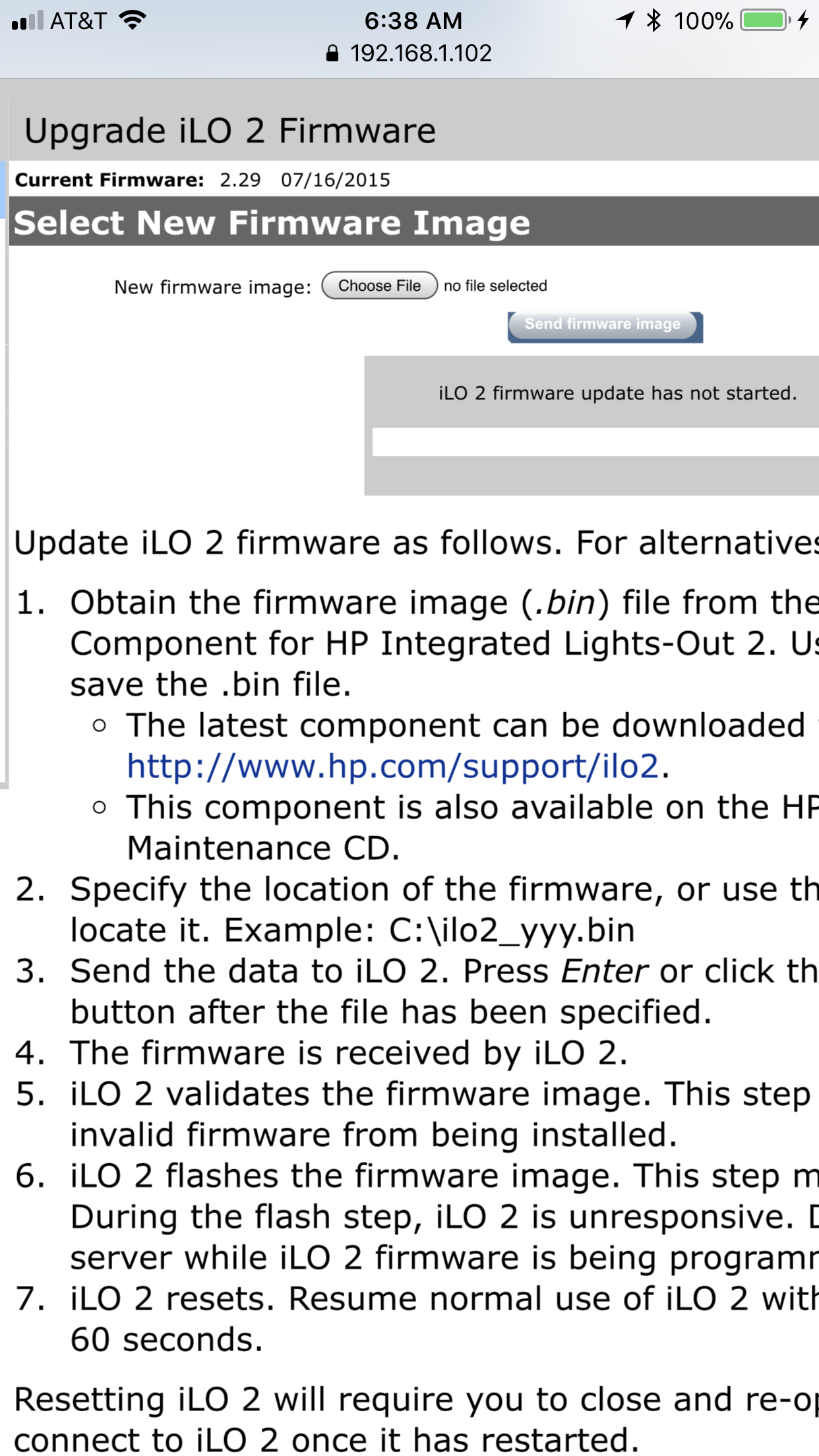 proliant dl380 g6 ilo 2 firmware proliant dl380 g6 ilo 2 firmware