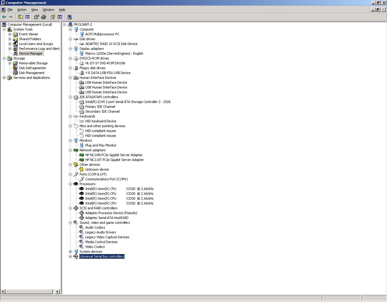 Solved: Windows Server 2003 on Proliant ML110 G5 - Hewlett Packard  Enterprise Community