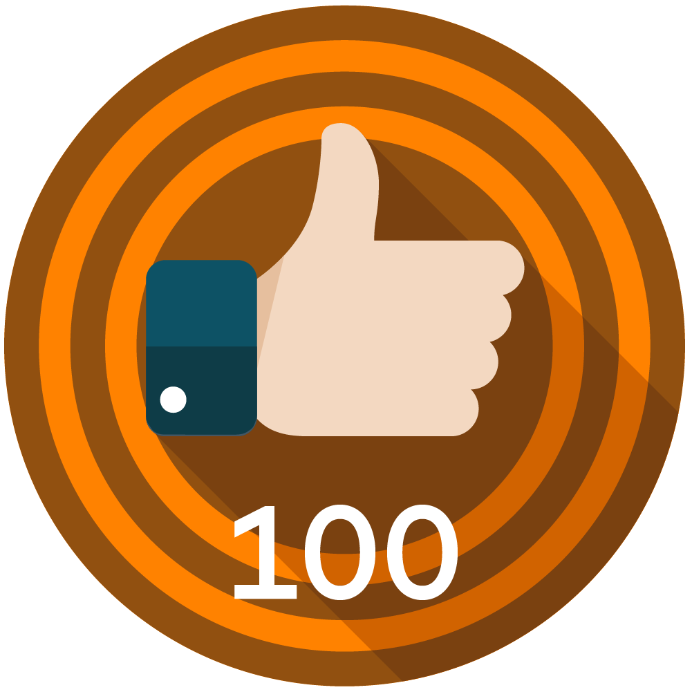 100 Kudos Given