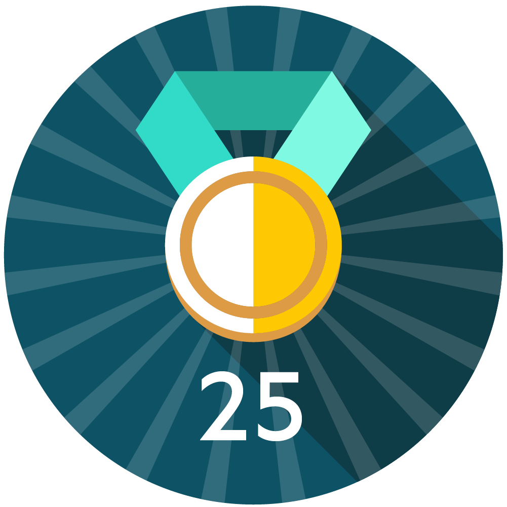 25 Kudos Received