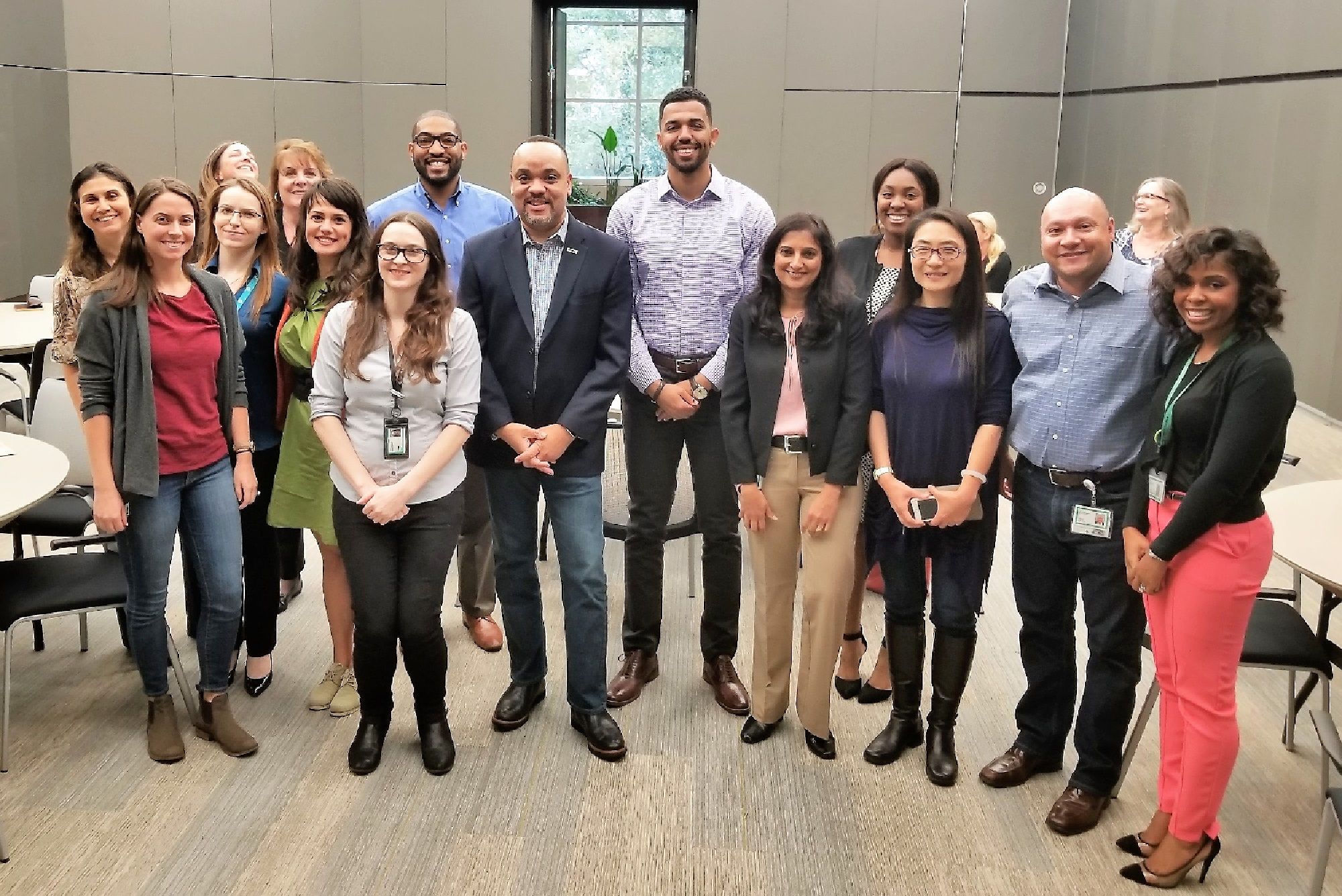 Clesmie with HPE Inclusion & Diversity leaders as well as members of Employee Resource Groups at a recent Brown Bag lunch