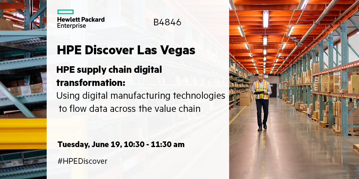 Real-World Supply Chain Transformation: Learn What Works at HPE Discover  2018