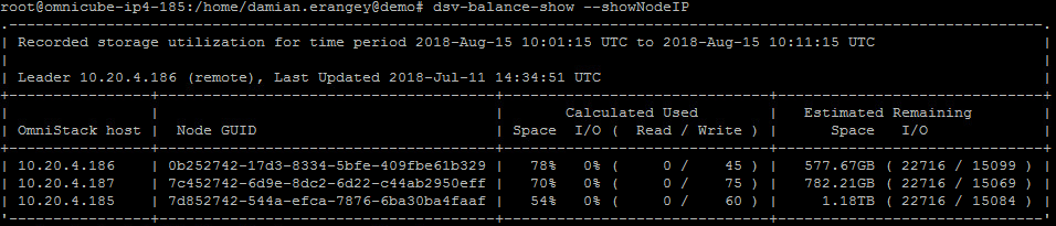 dsv-balance-show --ShowNodeIP - we can map the output of this command (node GUID) to the VM Group