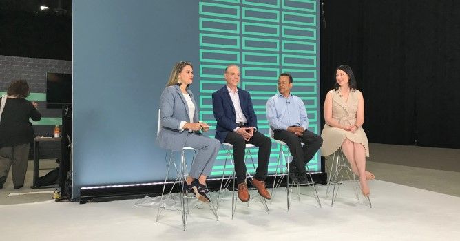 (l. to r.) Martina Trucco, Raphael Davison, Alok Gupta, Jennifer Smith