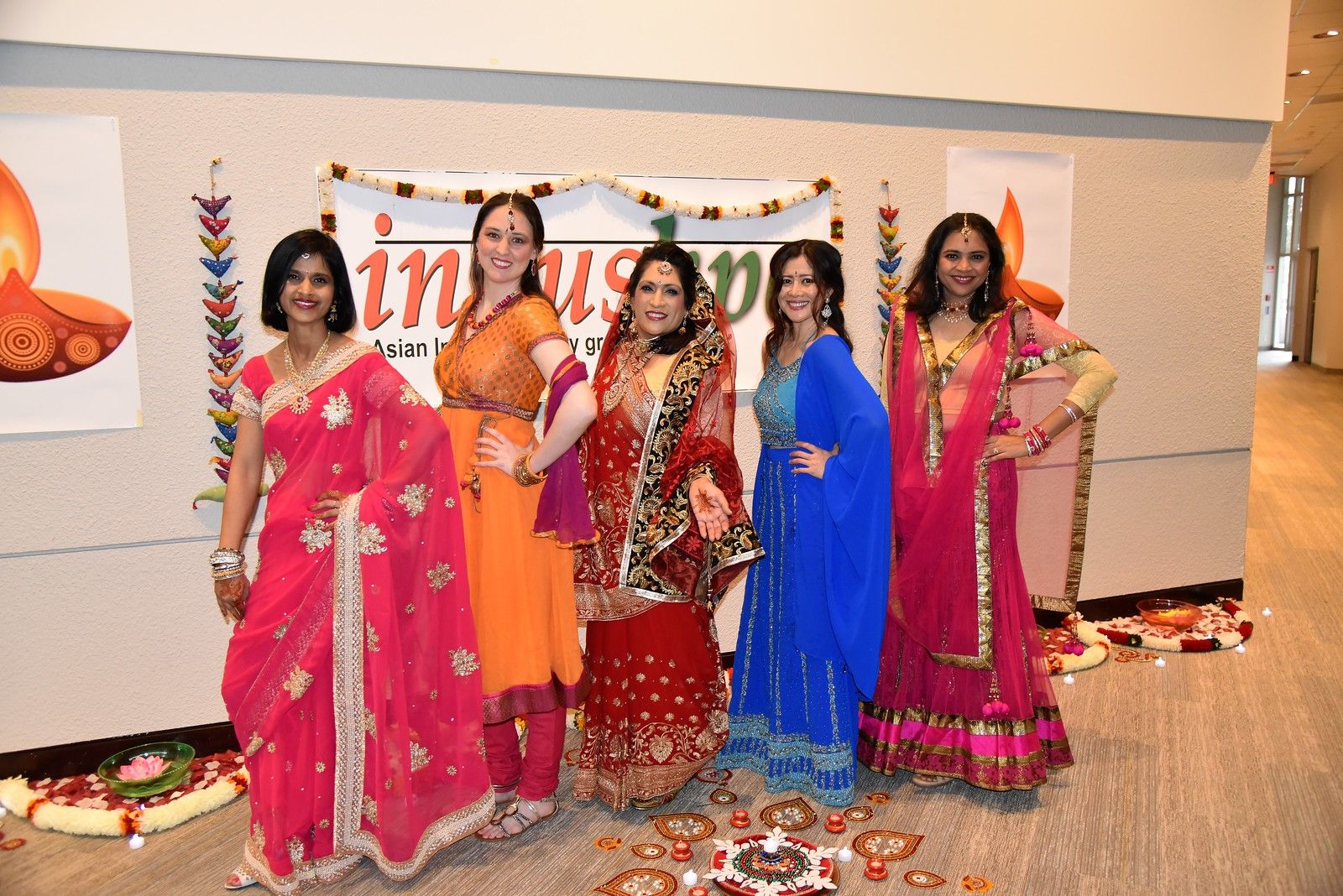 Participants in the Fashion Show not only dressed in beautiful traditional Indian clothing  - they even had a Henna ceremony the night before so our employees could understand this part of the Indian culture