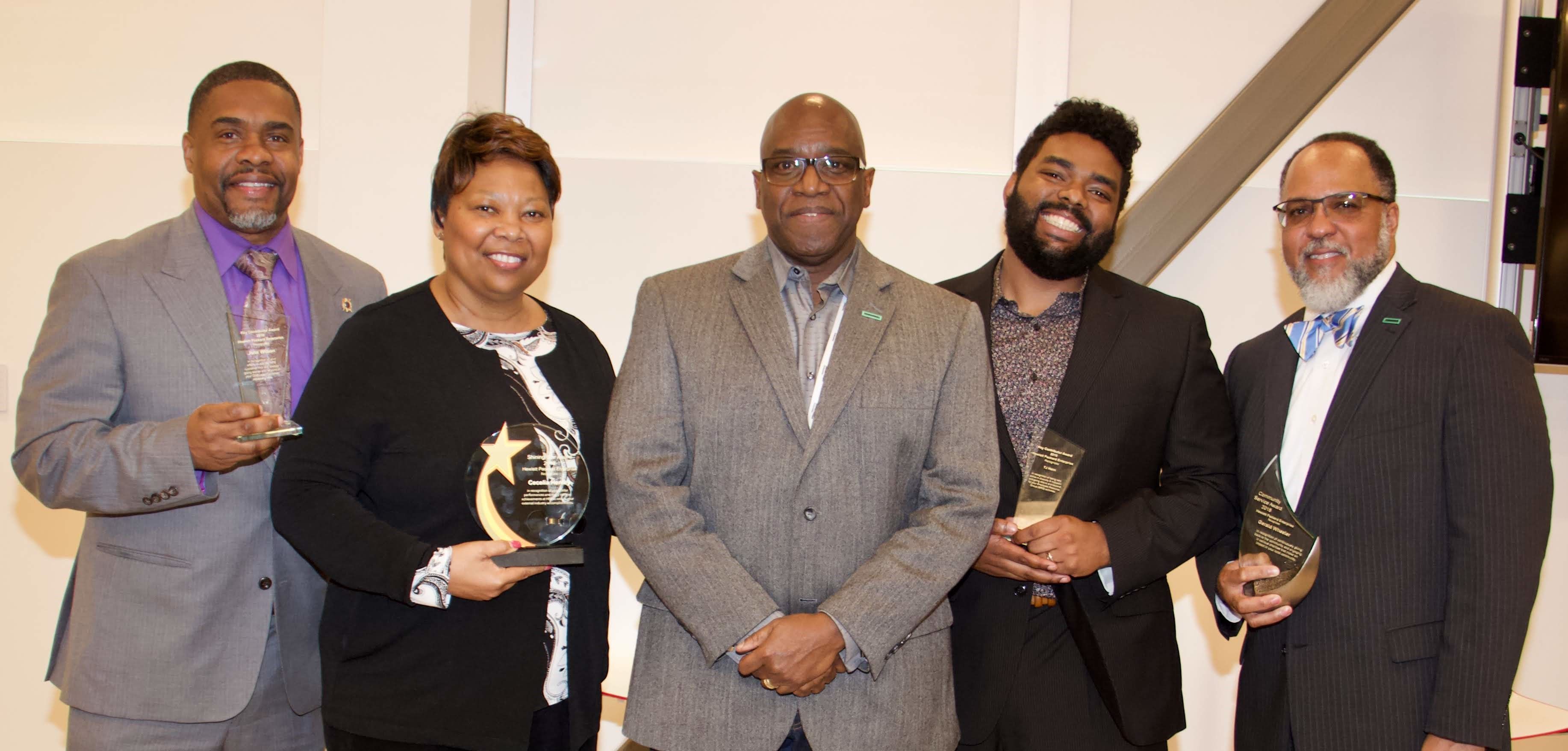 Atlanta Black History Month Award Winners  - John Wilson, Key Contributor; Cecelia Henley, Shining Star; TJ Helm, Key Contributor; Gerald Wheeler, Community Service