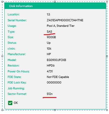 Solved: Format a SAS or SSD SFF disk with a different sect... - Hewlett  Packard Enterprise Community