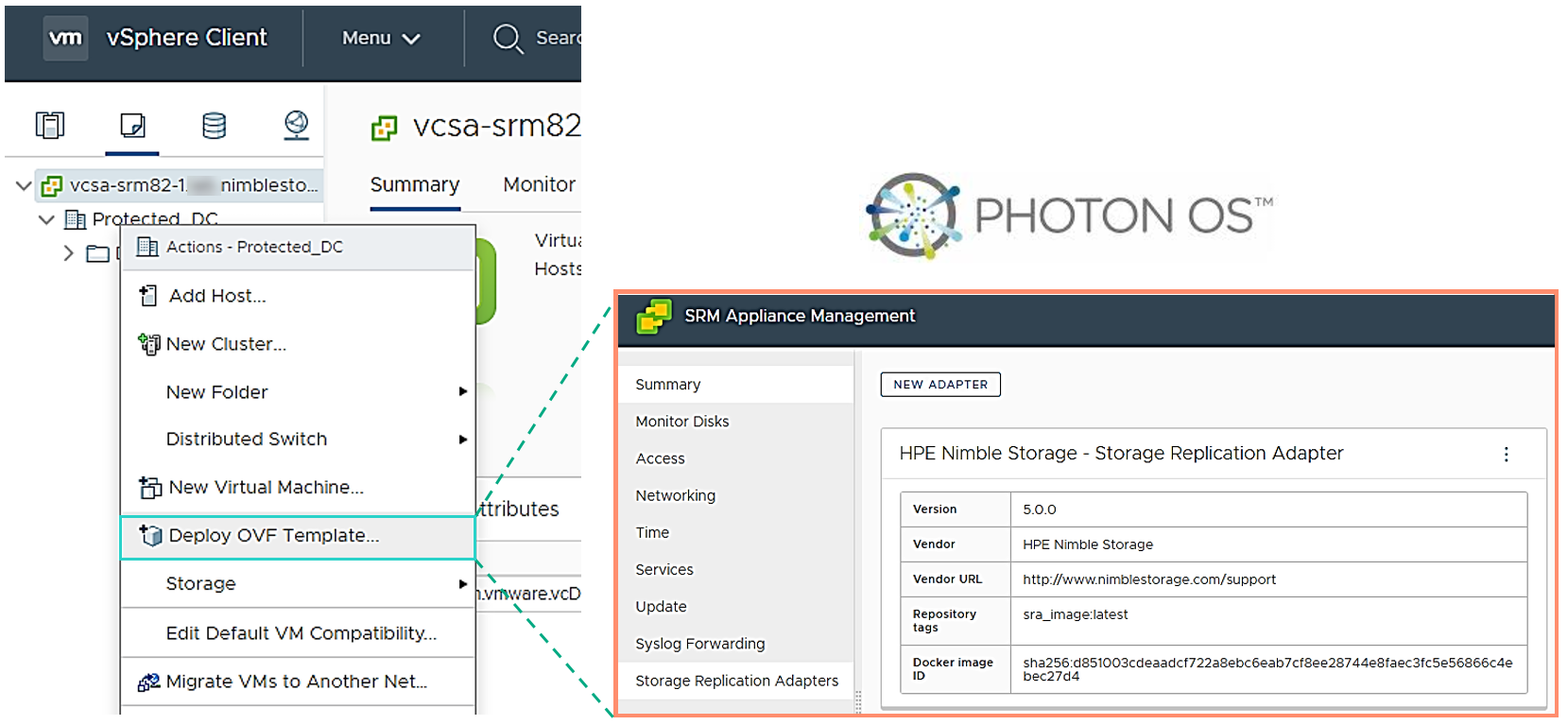 PhotonOS based Appliance