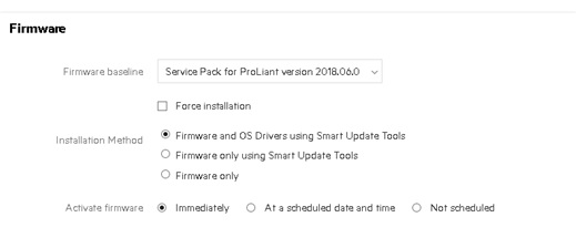 Staging firmware and drivers update by OneView wit... - Hewlett Packard  Enterprise Community