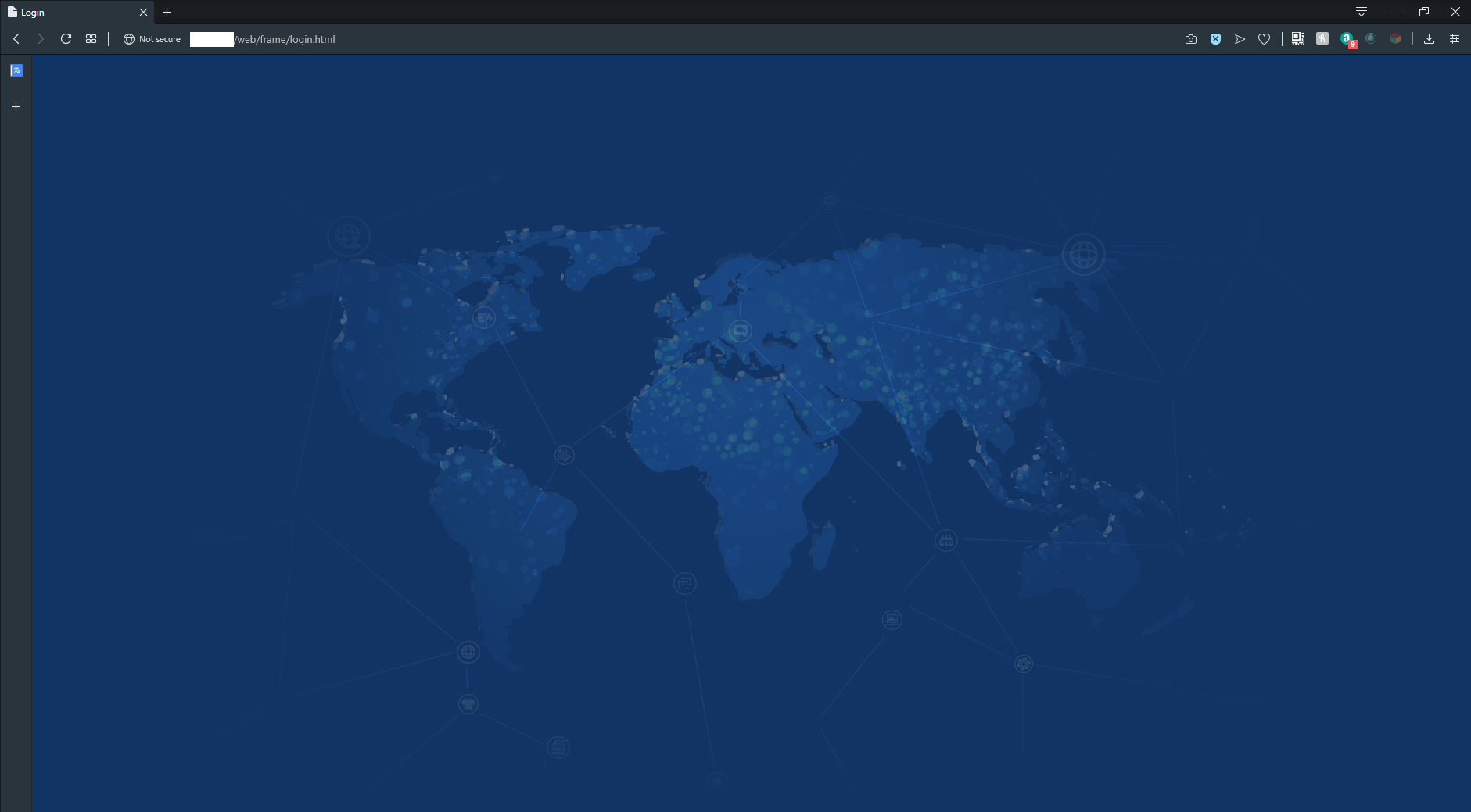 1950 JG963A Web UI splash screen now showing login - Hewlett