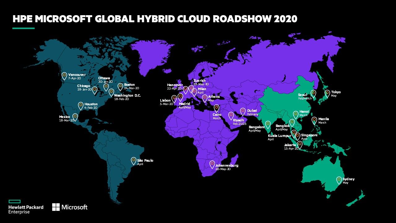 The HPE – Microsoft Hybrid Cloud Roadshow:: Bringing digital transformation  to your world