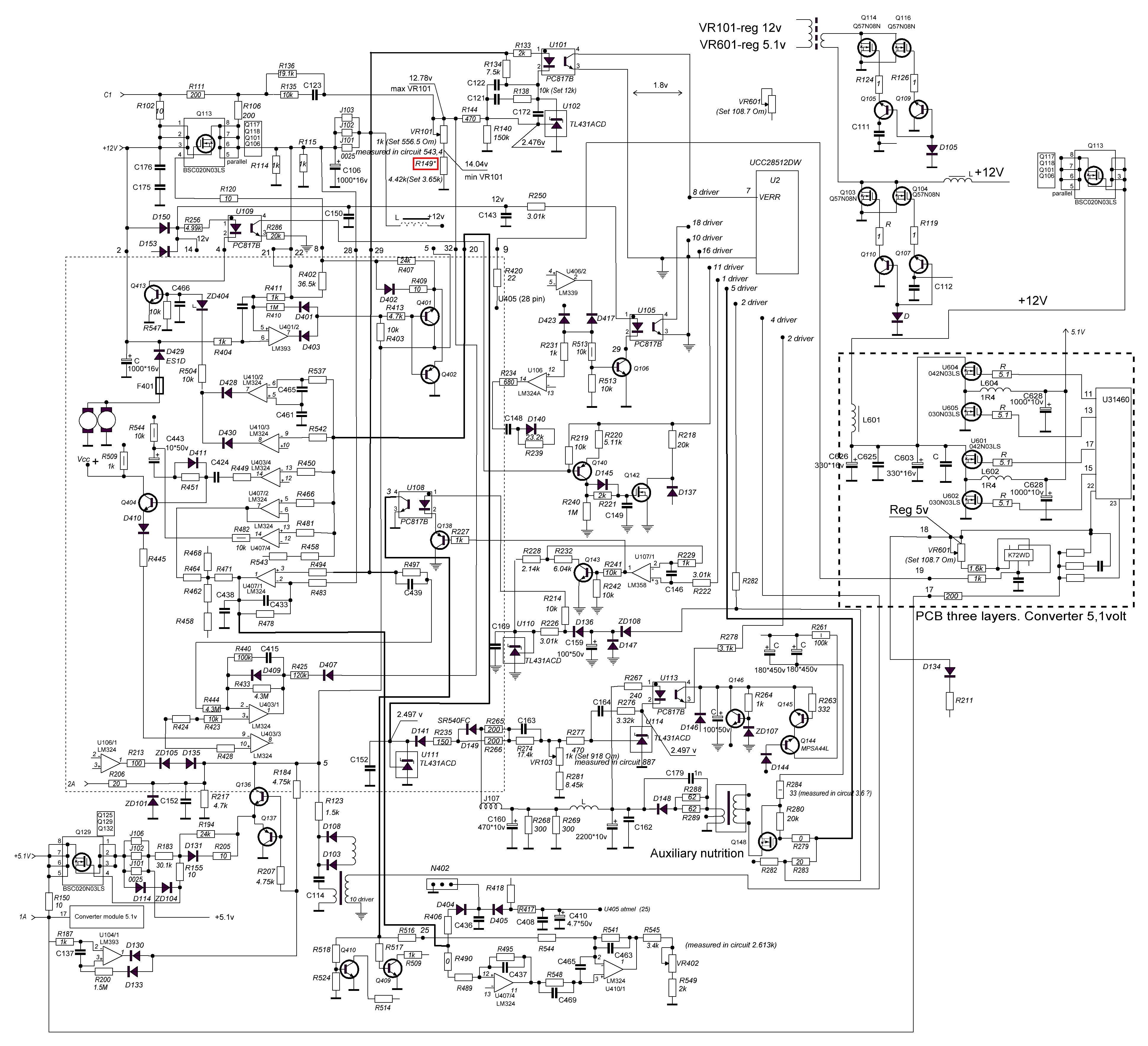 Repairing YM-3591AAR power supply (HP P/N 81-00000... - Page 3 ...
