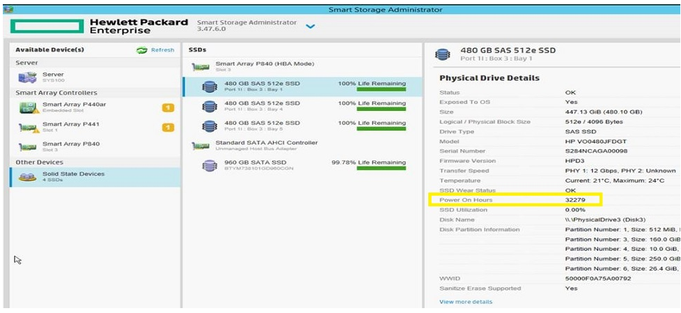 Error when updating SSD firmware "Update not attem... - Hewlett Packard  Enterprise Community
