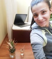 Milena Blagoeva and her home office