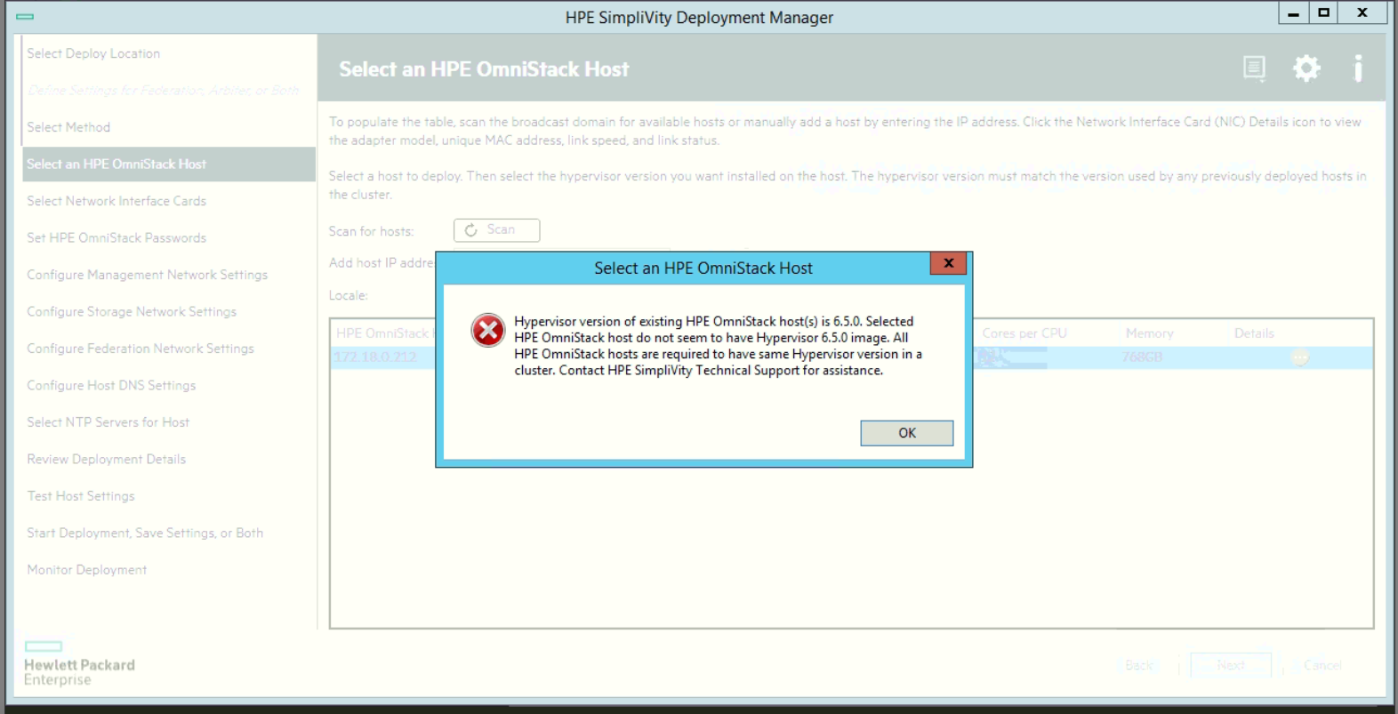 deployment manager 3.7.3 error selecting host.PNG