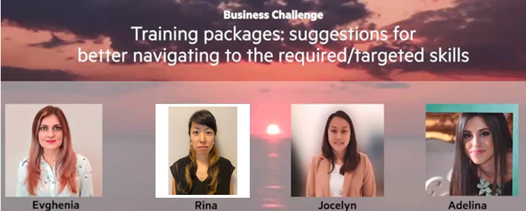 Rina took part of a business challenge designed to upskill HPE teams.
