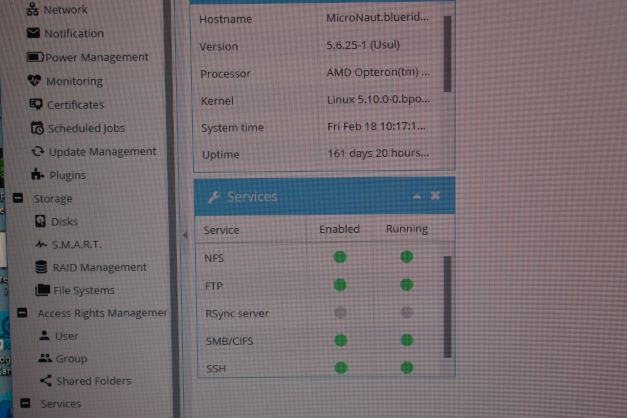 See the uptime. Downtime was me adding a couple drives to mirror.