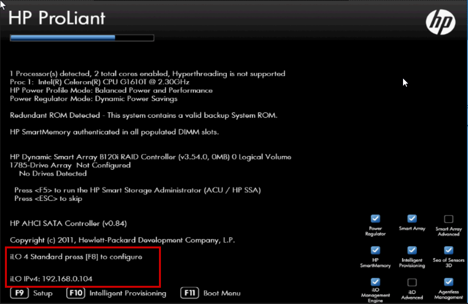 DL360p Gen8 ilo IP-address - Hewlett Packard Enterprise Community