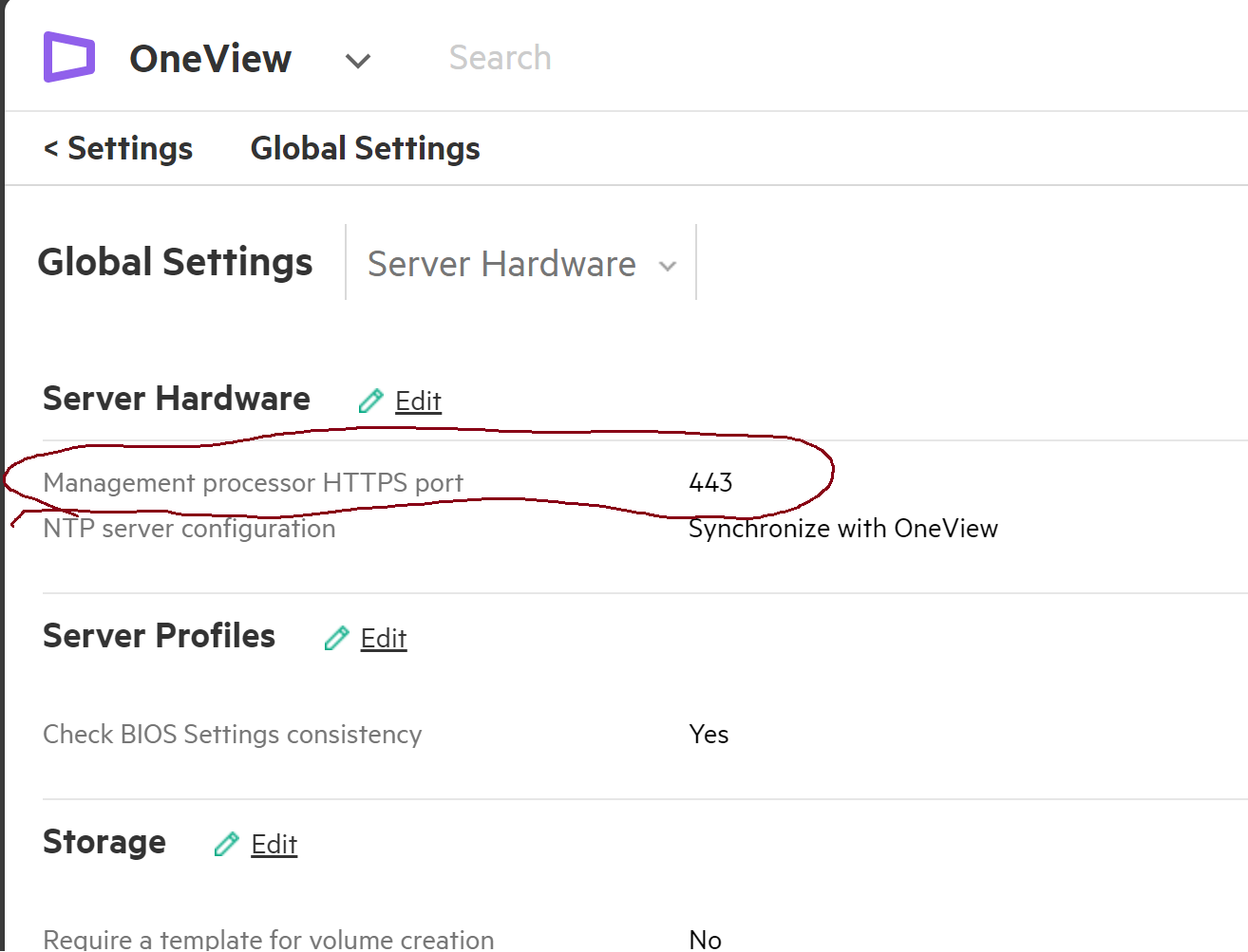 Change Management Processor HTTPS Port in OneView.png