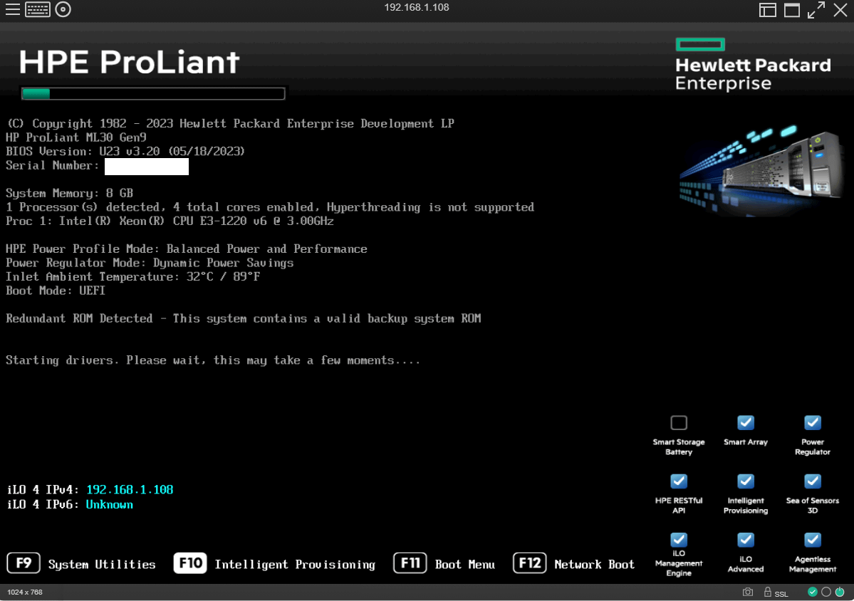 Hp proliant attempting boot from nic store