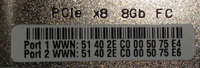 WWN label on FC HBA-1