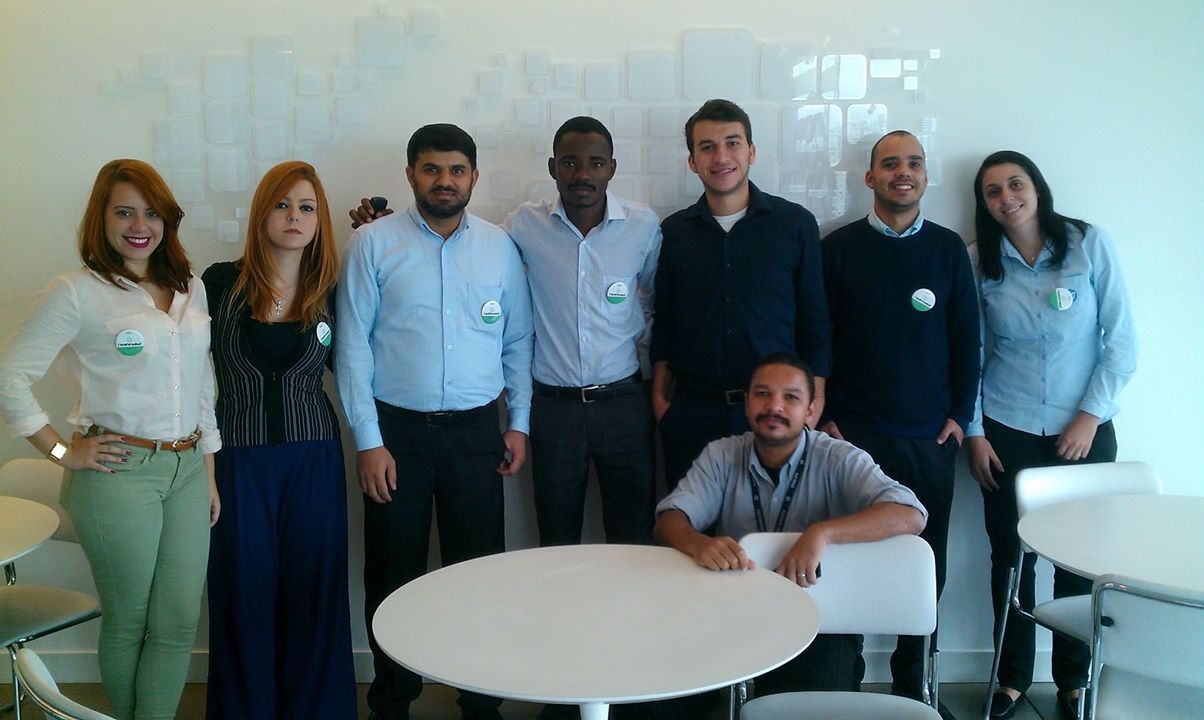 Khalid Mehmood and his colleagues in HPE Brazil
