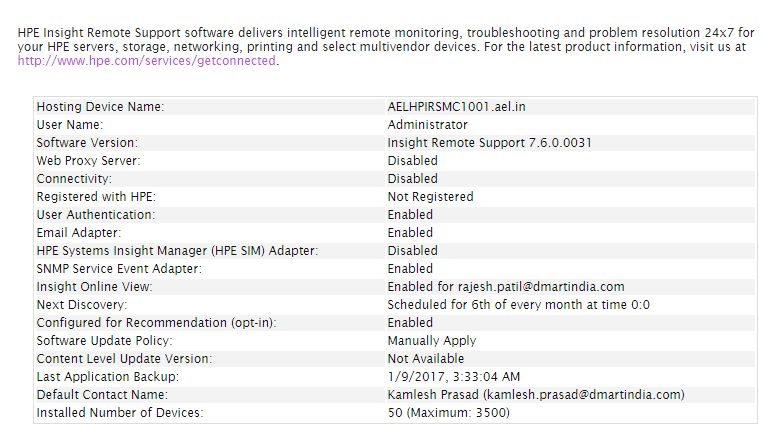 Not Getting Hardware Failure Alerts To My Email Hewlett Packard Enterprise Munity