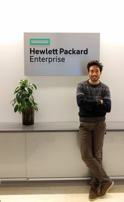Andrea at the HPE offices
