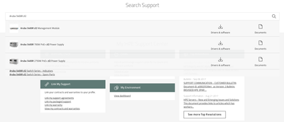 HPE_Support_Center_Search_Support_suggestion_for_a_notable_research_string_Aruba_5400R_zl2.png